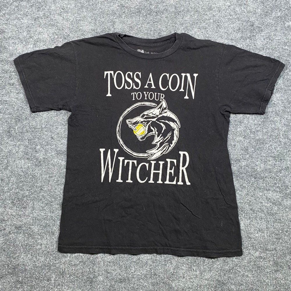 The Witcher Toss A Coin To Your Witcher Black‎ T-Shirt Mens Medium Hot Topic